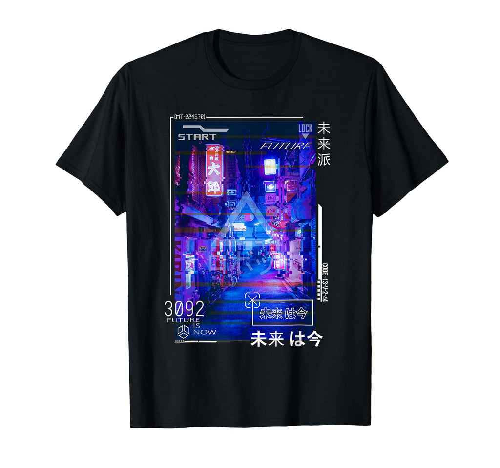 Cyberpunk Japanese Futurism Aesthetics T-Shirt - Trendy Graphic Men Women - T-Shirt, Sweatshirt, Hoodie
