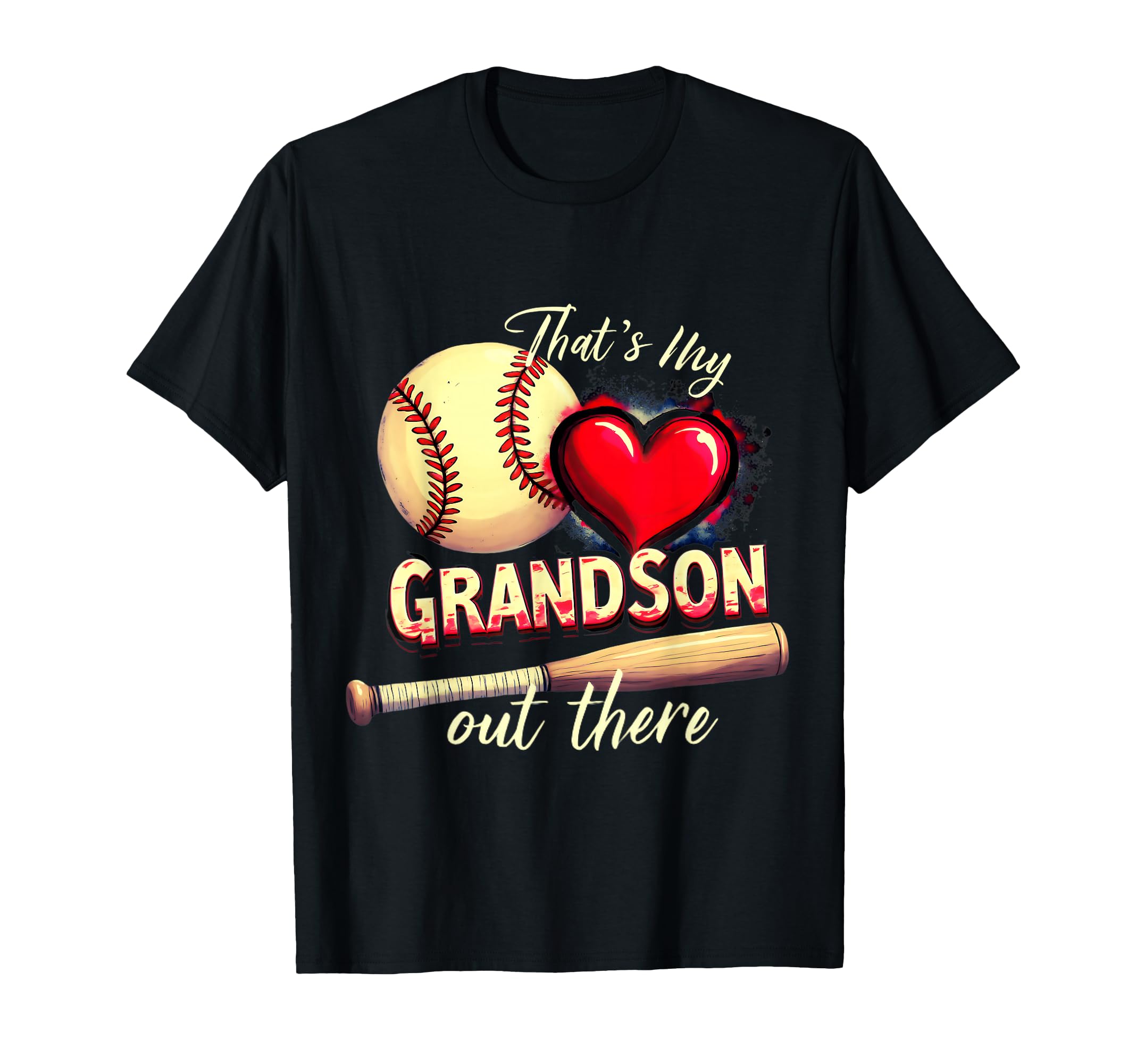 Thats My Grandson Funny Baseball T-Shirt - Fun Novelty Design for Adults - T-Shirt, Sweatshirt, Hoodie