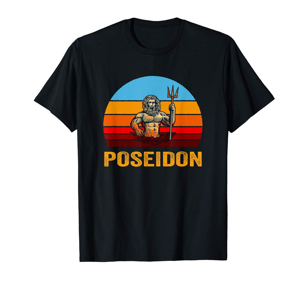 Sunset Poseidon T-Shirt - Custom Art Print for Adults - T-Shirt, Sweatshirt, Hoodie