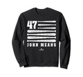 John Means Flag Baltimore Sweatshirt - Casual Everyday Wear for Adults - T-Shirt, Sweatshirt, Hoodie
