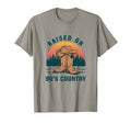 Raised 90S Country Music Cowboy Hat T-Shirt - Custom Art Print Unisex - T-Shirt, Sweatshirt, Hoodie