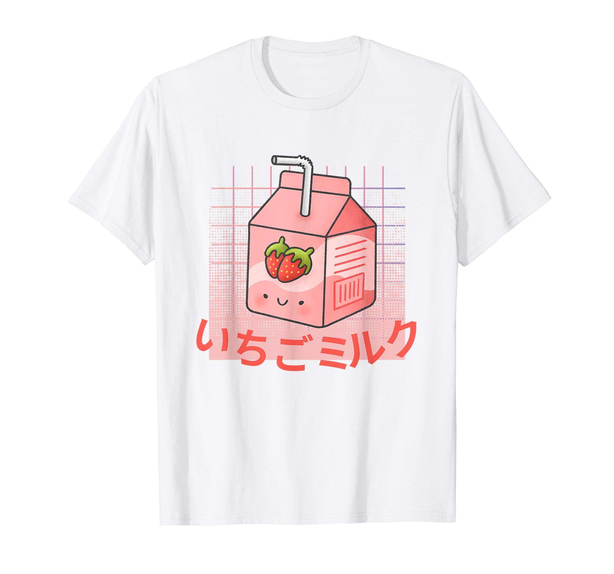 Strawberry Milk Kawaii Vaporwave T-Shirt - Unique Graphic Men Women - T-Shirt, Sweatshirt, Hoodie