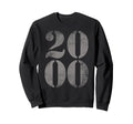 2000 Birth Year Distressed Birthday Sweatshirt - Graphic Print Unisex - T-Shirt, Sweatshirt, Hoodie