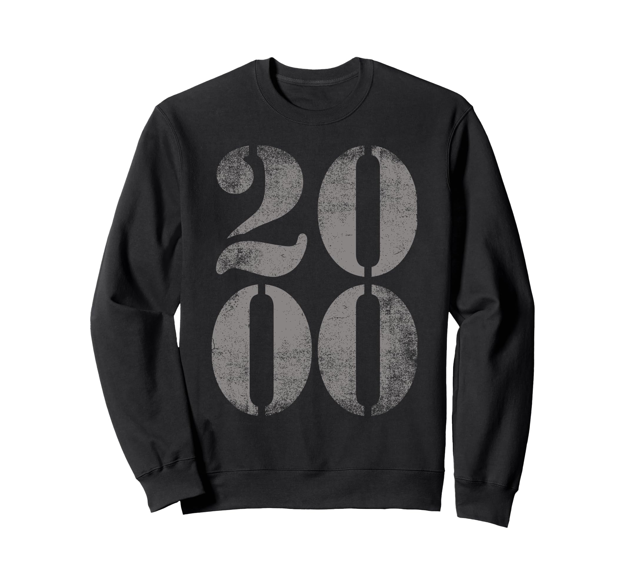 2000 Birth Year Distressed Birthday Sweatshirt - Graphic Print Unisex - T-Shirt, Sweatshirt, Hoodie