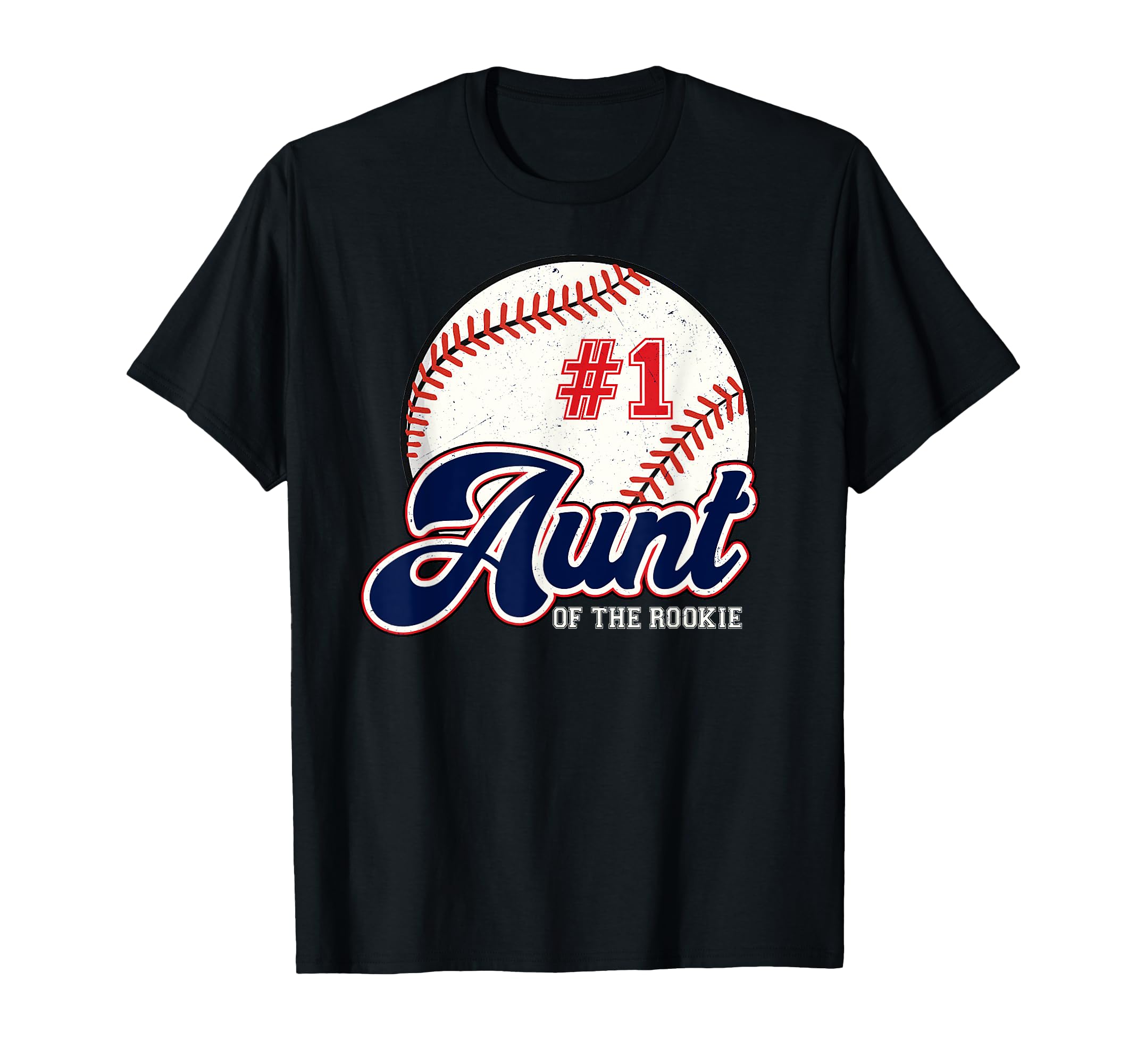Aunt Rookie Rookie Year Baseball T-Shirt - Unique Graphic for Adults - T-Shirt, Sweatshirt, Hoodie