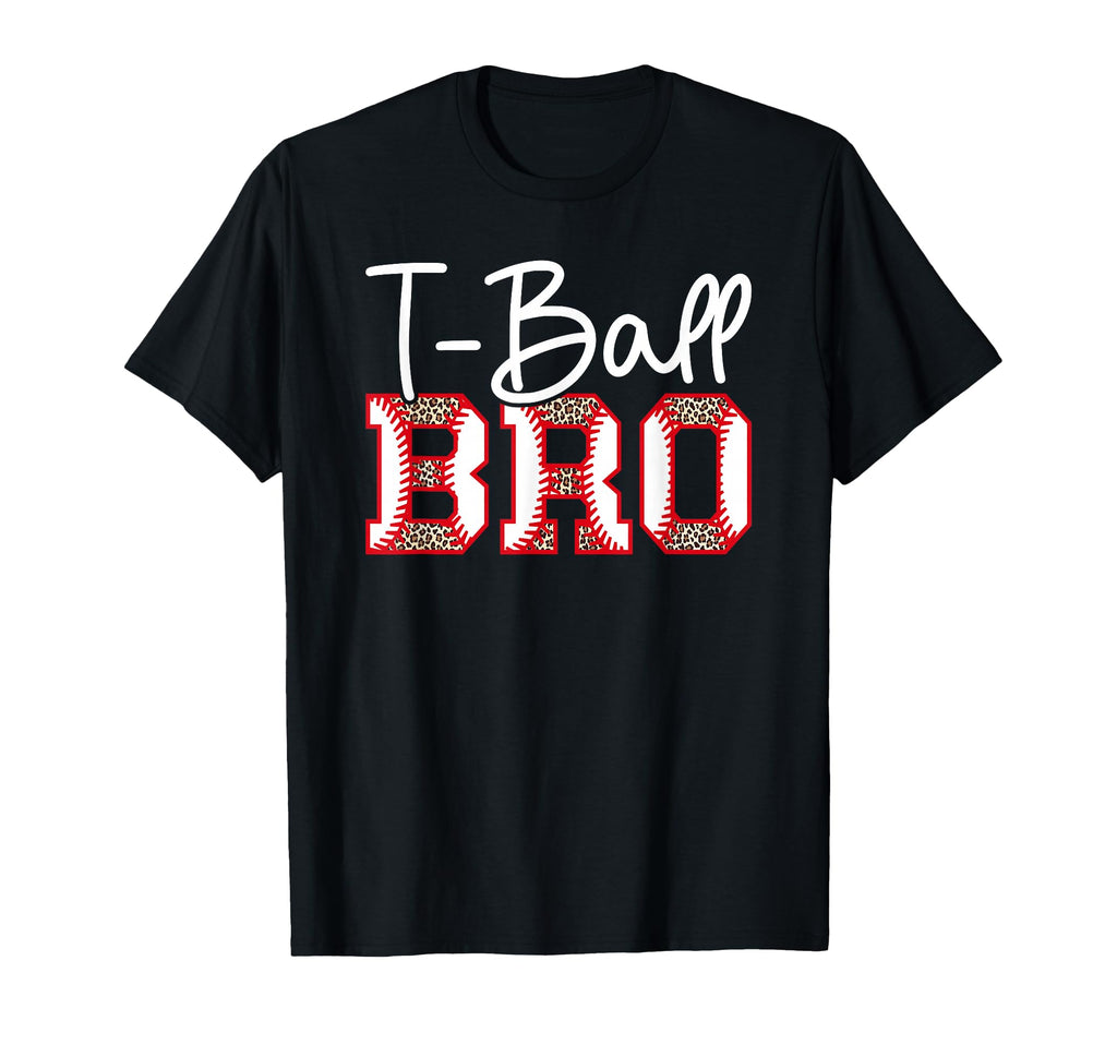 T Ball Bro Leopard Baseball T Ball T-Shirt - Aesthetic Graphic for Adults - T-Shirt, Sweatshirt, Hoodie