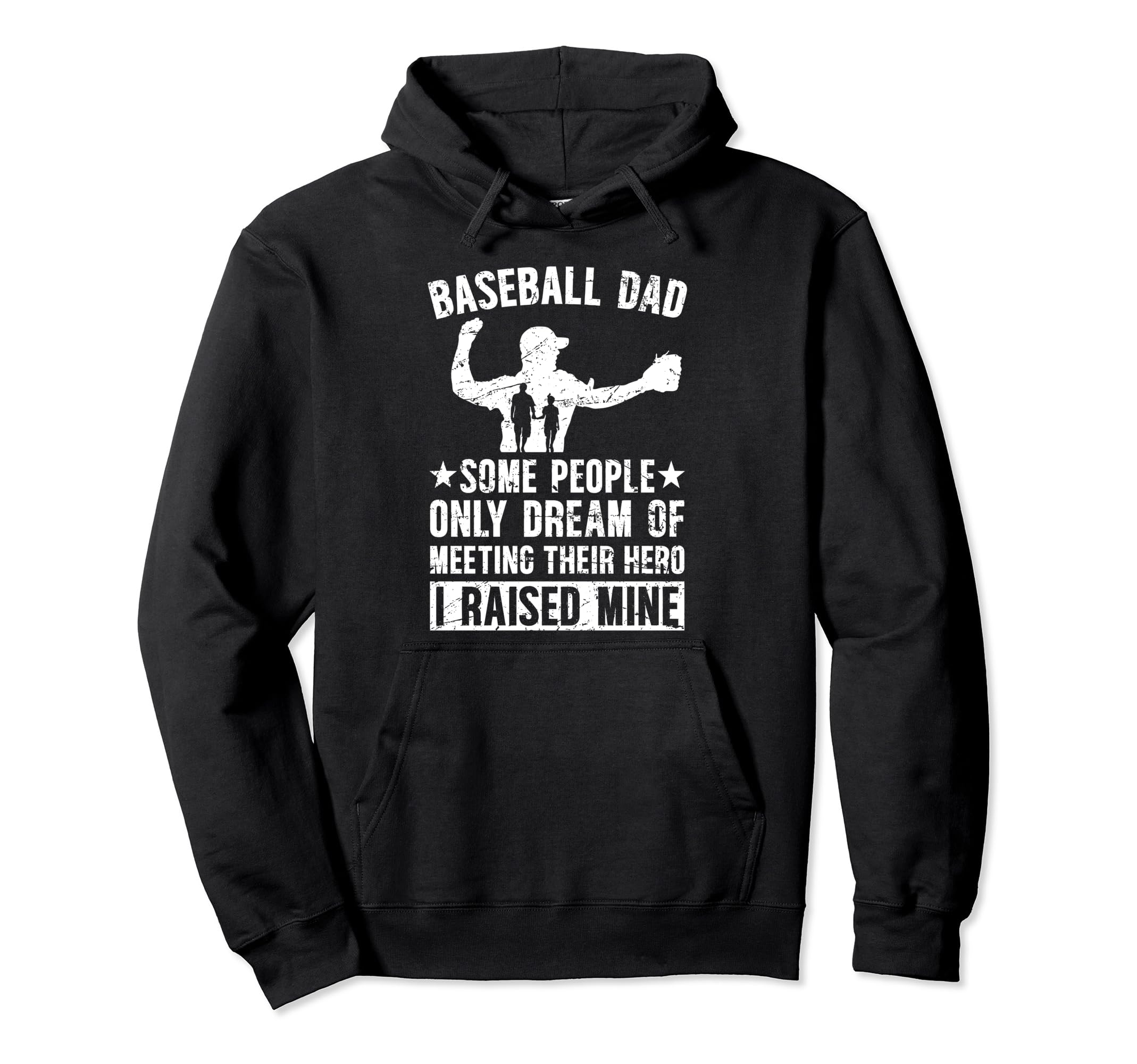 Baseball Dad Proud Father Baseball Player Hoodie - Novelty Apparel Unisex - T-Shirt, Sweatshirt, Hoodie
