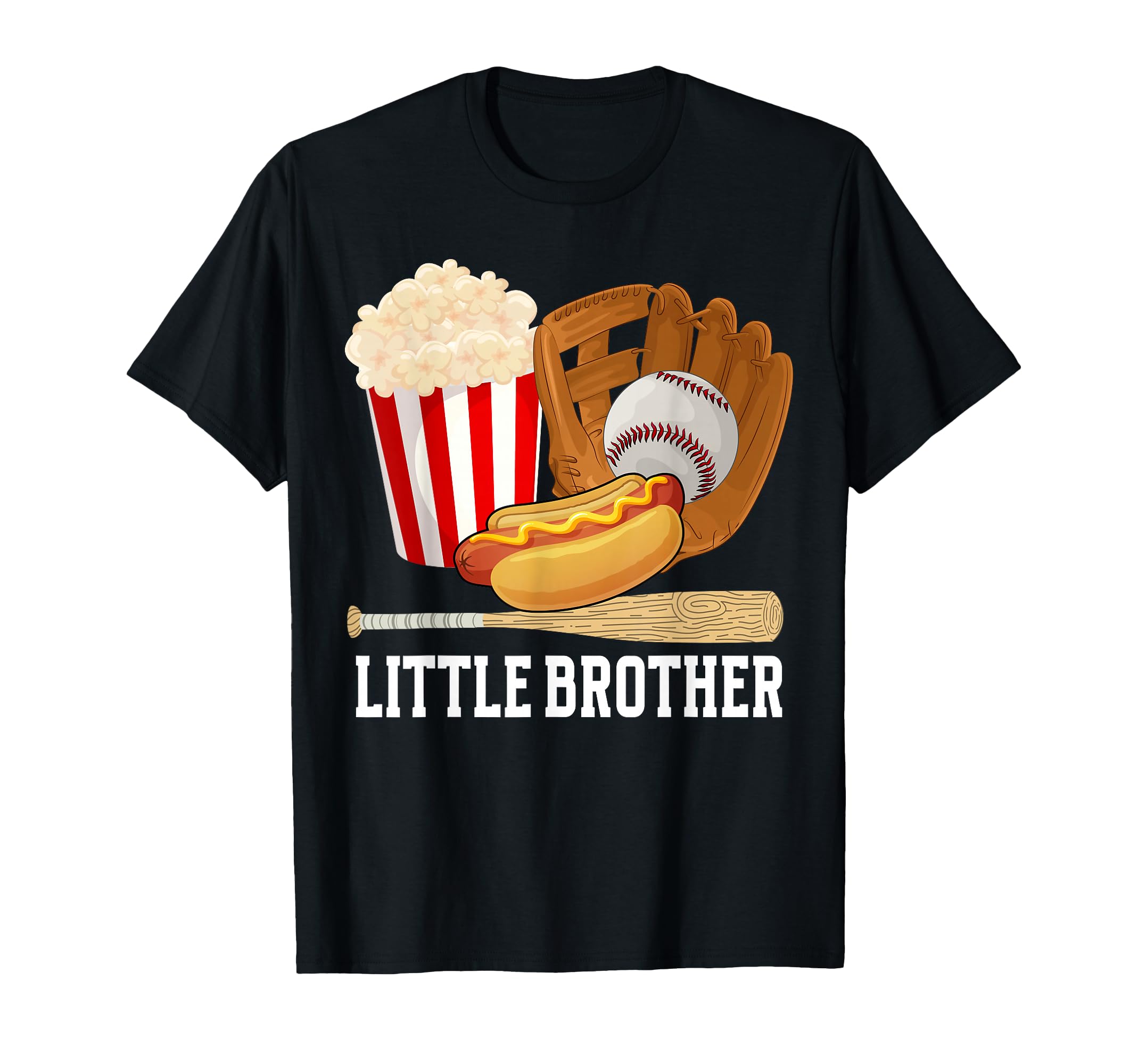 Little Brother Baseball Brother T-Shirt - Unique Graphic Men Women - T-Shirt, Sweatshirt, Hoodie