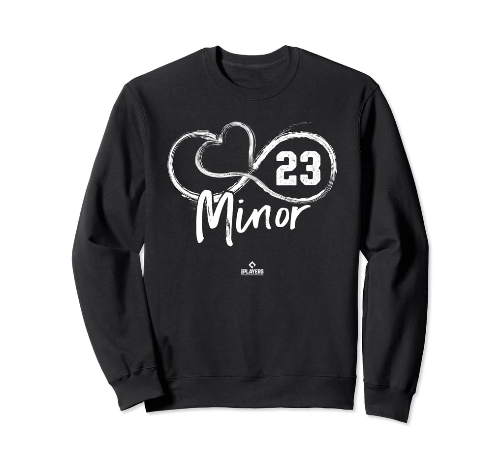 Mike Minor Infinite Heart Kansas Sweatshirt - Novelty Apparel for Adults - T-Shirt, Sweatshirt, Hoodie