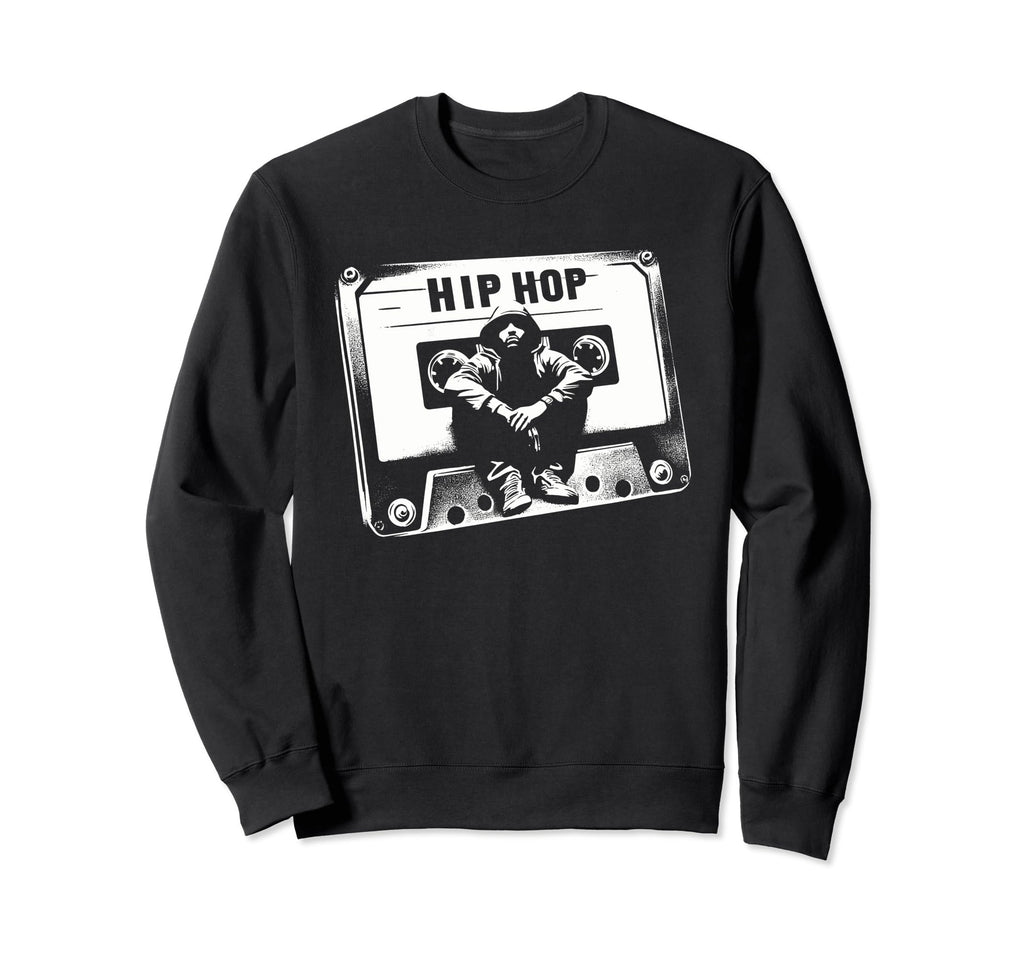 Cassette Tape Hip Hop Music 80S 90S Sweatshirt - Unique Graphic Unisex - T-Shirt, Sweatshirt, Hoodie