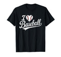 I Love Baseball Heart Game Day T-Shirt - Unique Graphic for Adults - T-Shirt, Sweatshirt, Hoodie