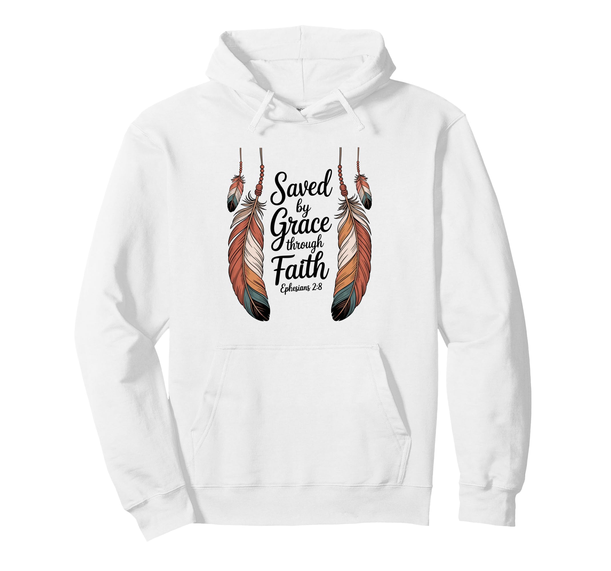 Saved Grace Through Faith Jesus Savior Hoodie - Streetwear Style Unisex - T-Shirt, Sweatshirt, Hoodie