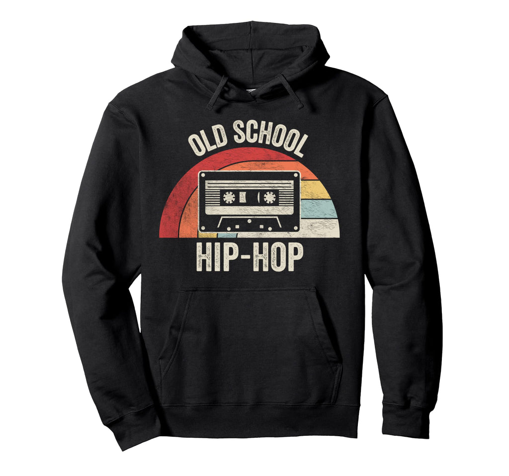 Old School Hip Hop Cassette Tape Hoodie - Graphic Print Men Women - T-Shirt, Sweatshirt, Hoodie