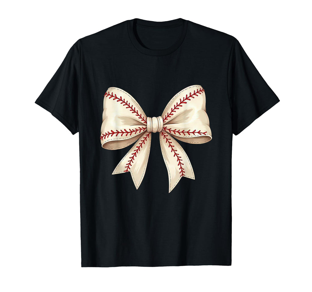 Baseball Coquette Bow Mom Baseball T-Shirt - Aesthetic Graphic Men Women - T-Shirt, Sweatshirt, Hoodie