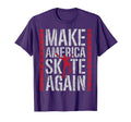 Skateboard Make America Skate Again Funny T-Shirt - Graphic Print Unisex - T-Shirt, Sweatshirt, Hoodie