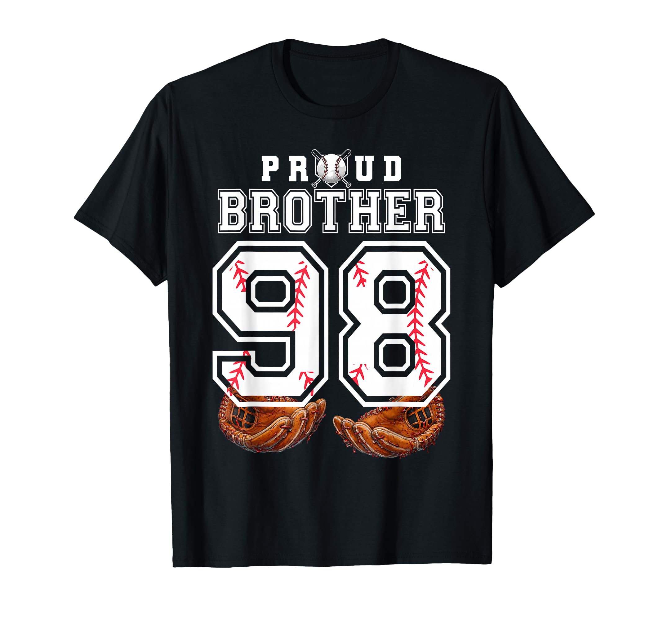 Proud Brother Baseball Player Number T-Shirt - Unique Graphic for Adults - T-Shirt, Sweatshirt, Hoodie