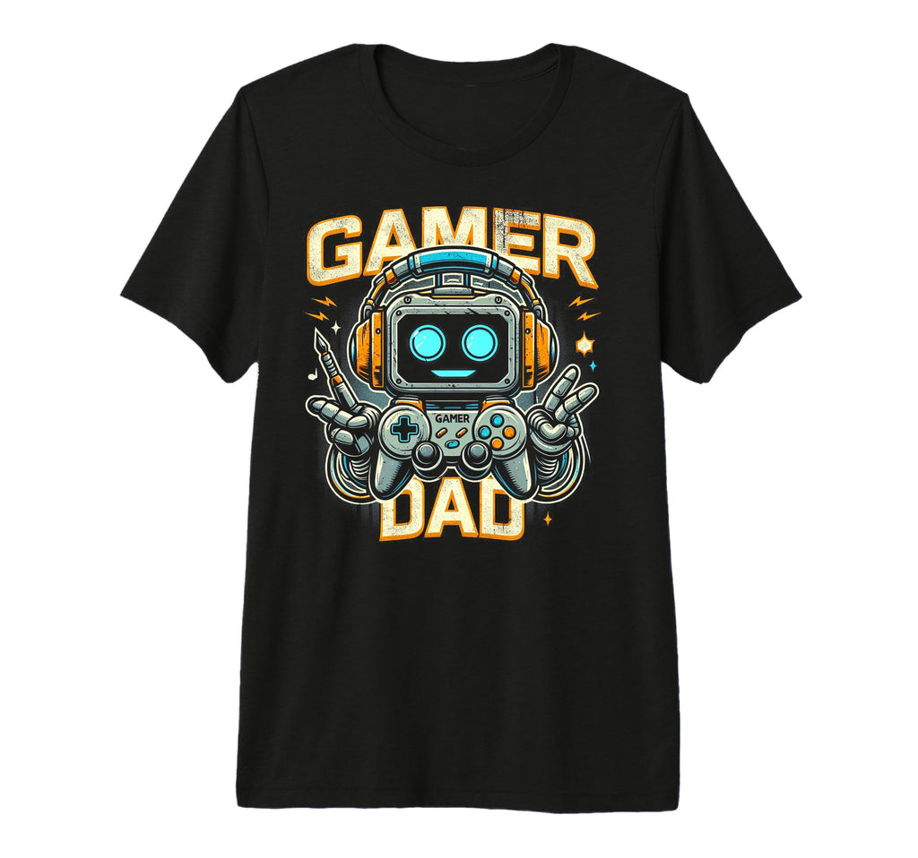 Gamer Dad Game Controller Gaming Video T-Shirt - Trendy Graphic for Adults - T-Shirt, Sweatshirt, Hoodie