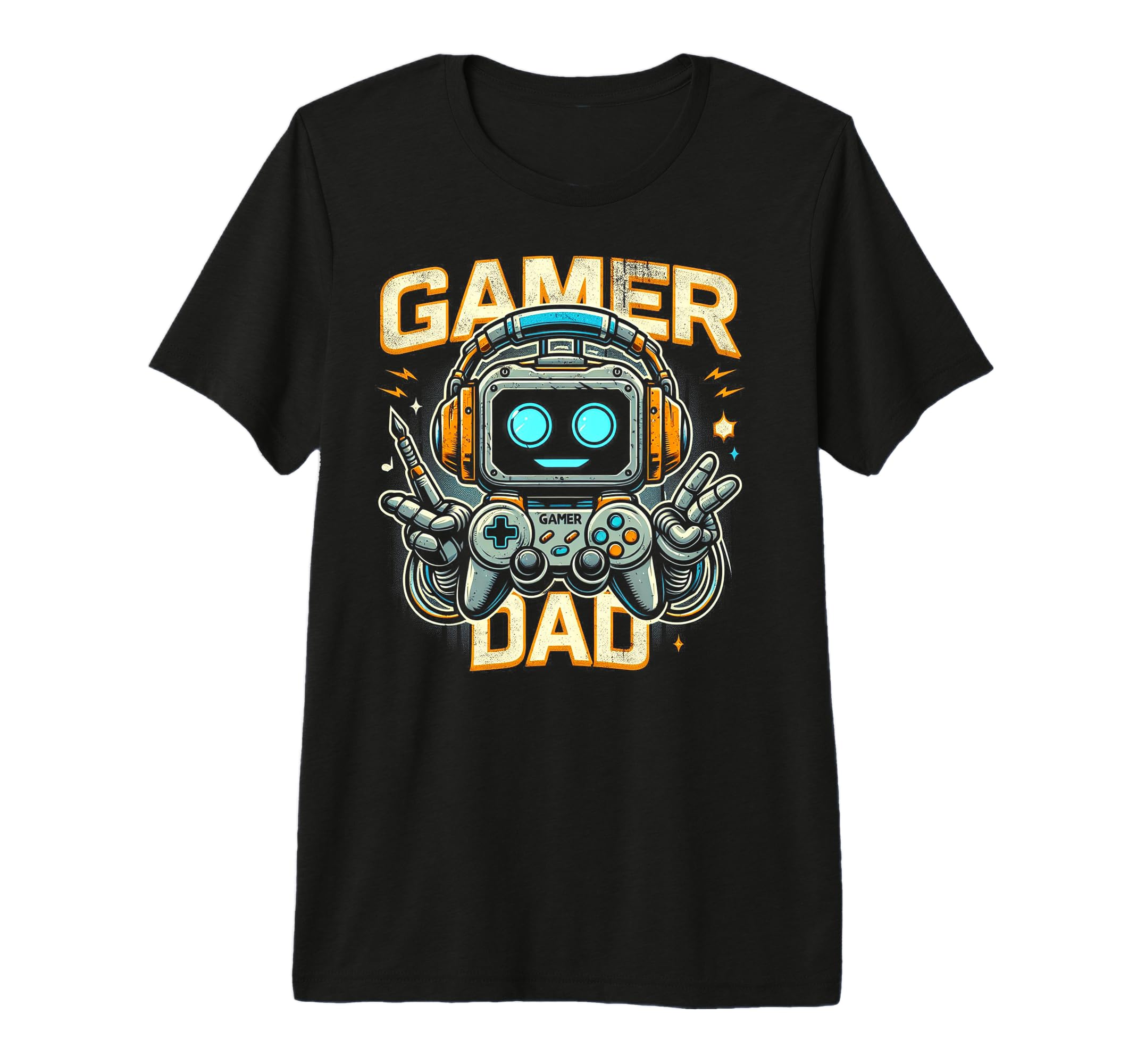 Gamer Dad Game Controller Gaming Video T-Shirt - Trendy Graphic for Adults - T-Shirt, Sweatshirt, Hoodie