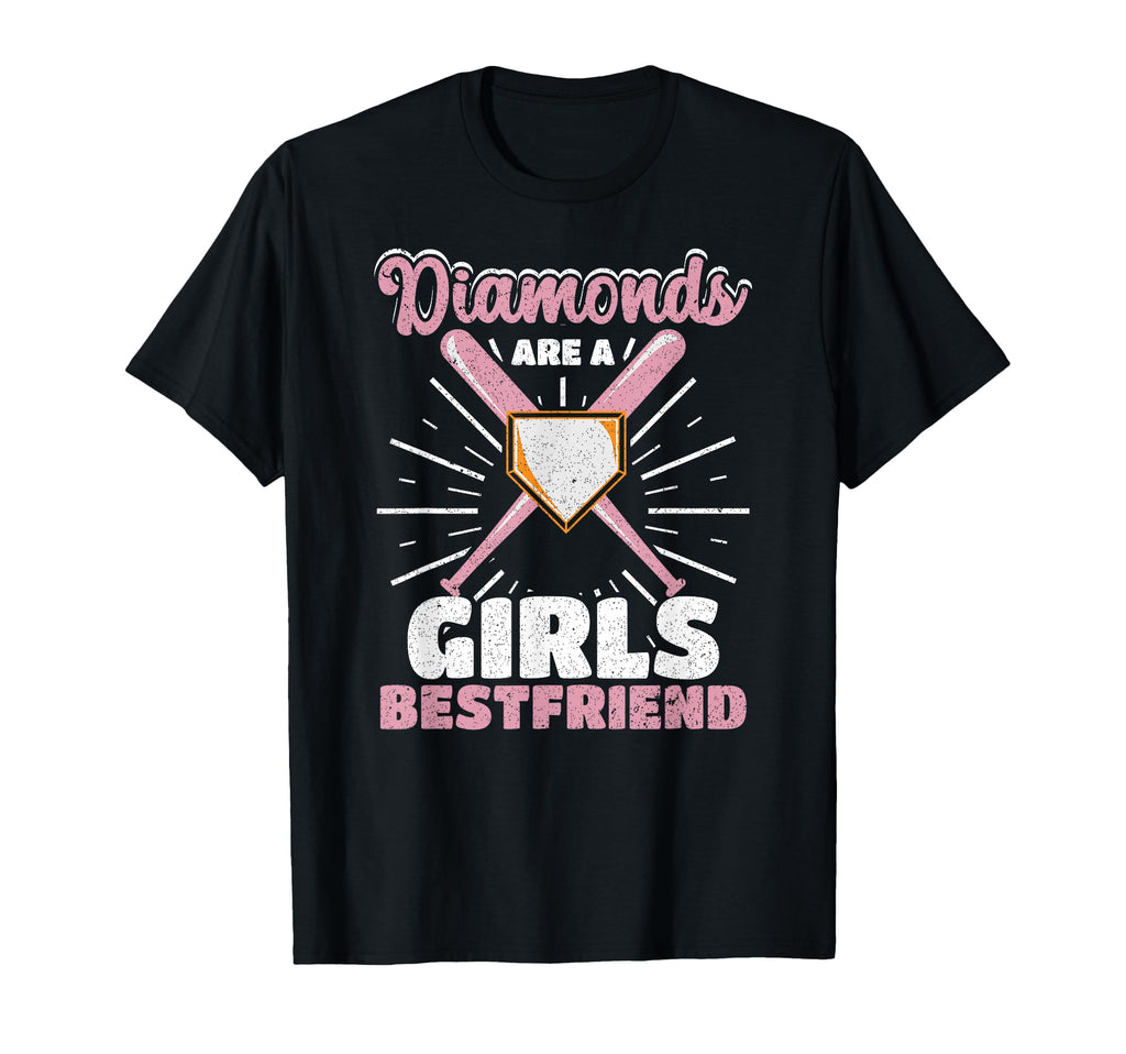 Diamonds Are Best Friend Baseball T-Shirt - Novelty Apparel Unisex - T-Shirt, Sweatshirt, Hoodie