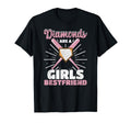 Diamonds Are Best Friend Baseball T-Shirt - Novelty Apparel Unisex - T-Shirt, Sweatshirt, Hoodie