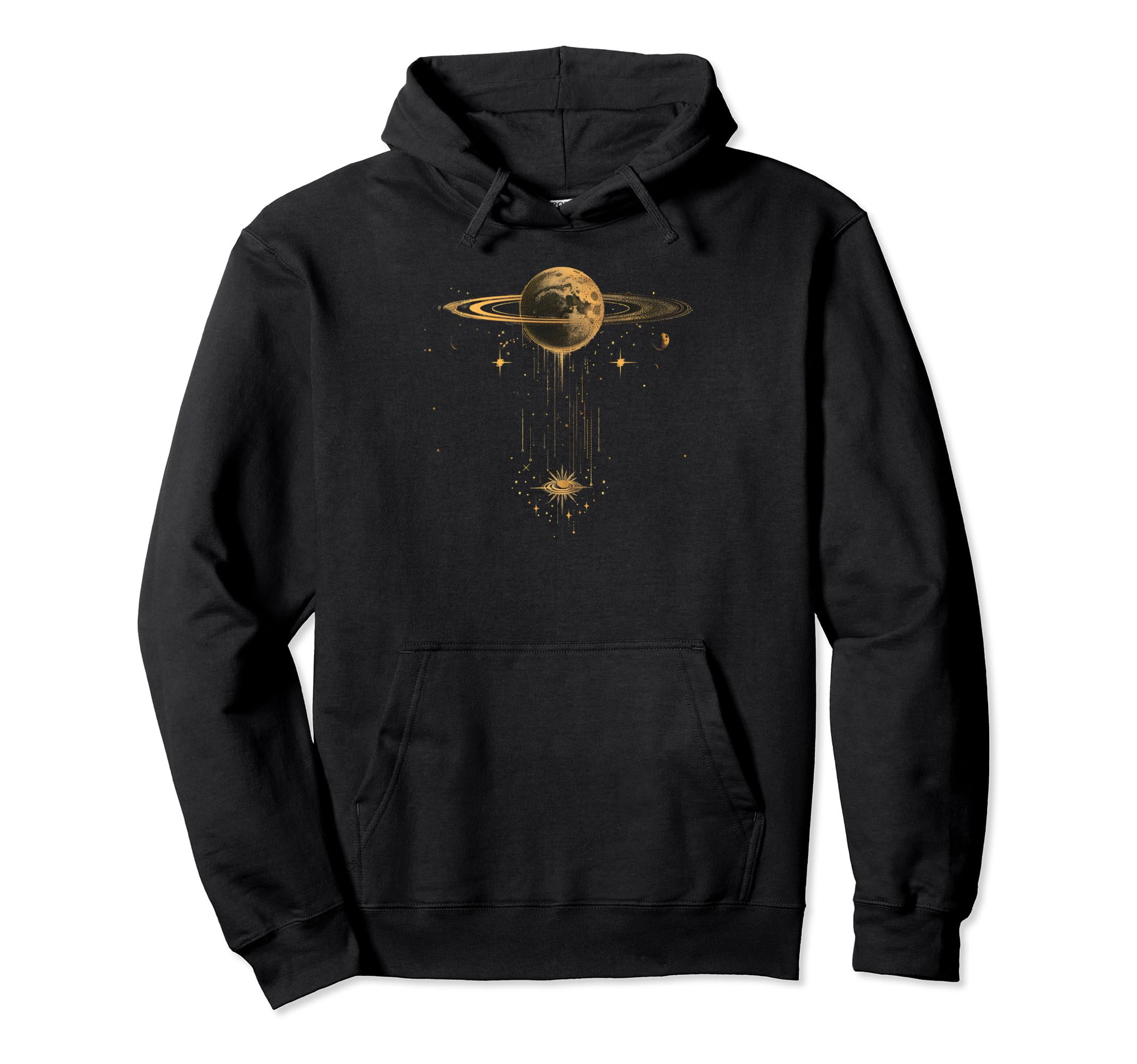 Celestial Minimalistic Boho Moon Space Hoodie - Trendy Graphic Men Women - T-Shirt, Sweatshirt, Hoodie