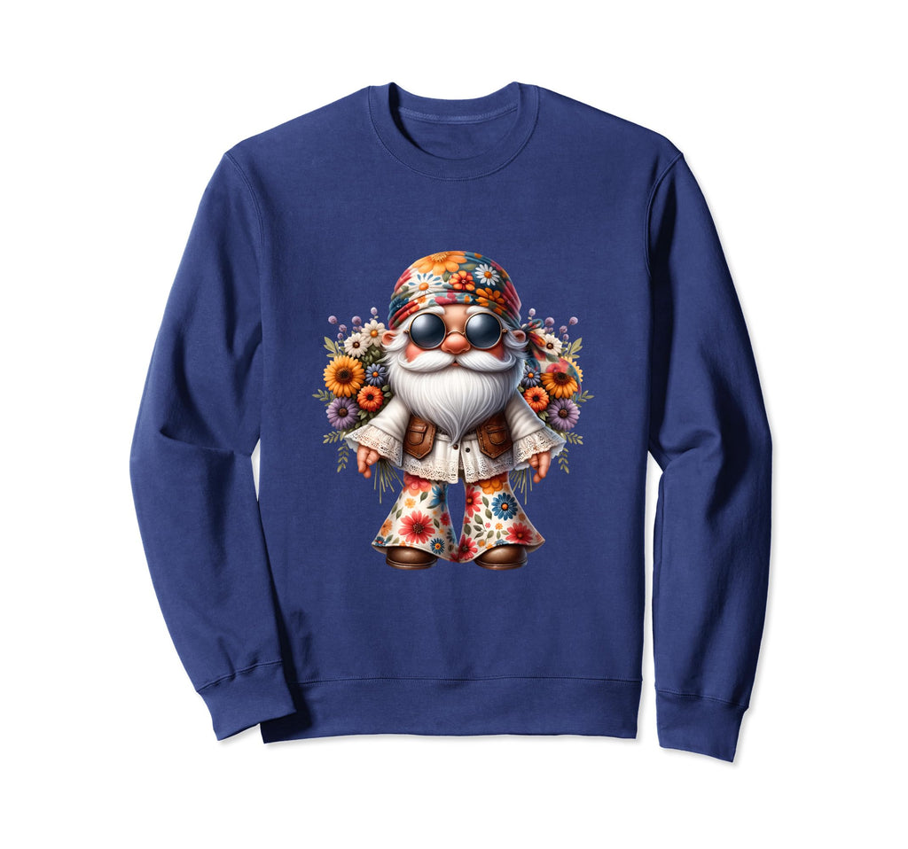 Flower Power Gnomie And Hippie Mom Sweatshirt - Novelty Apparel Men Women - T-Shirt, Sweatshirt, Hoodie