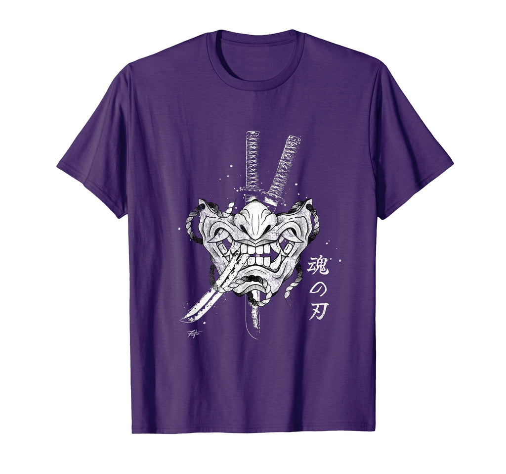 Samurai Spirit Japanese Vaporwave T-Shirt - Fun Novelty Design for Adults - T-Shirt, Sweatshirt, Hoodie