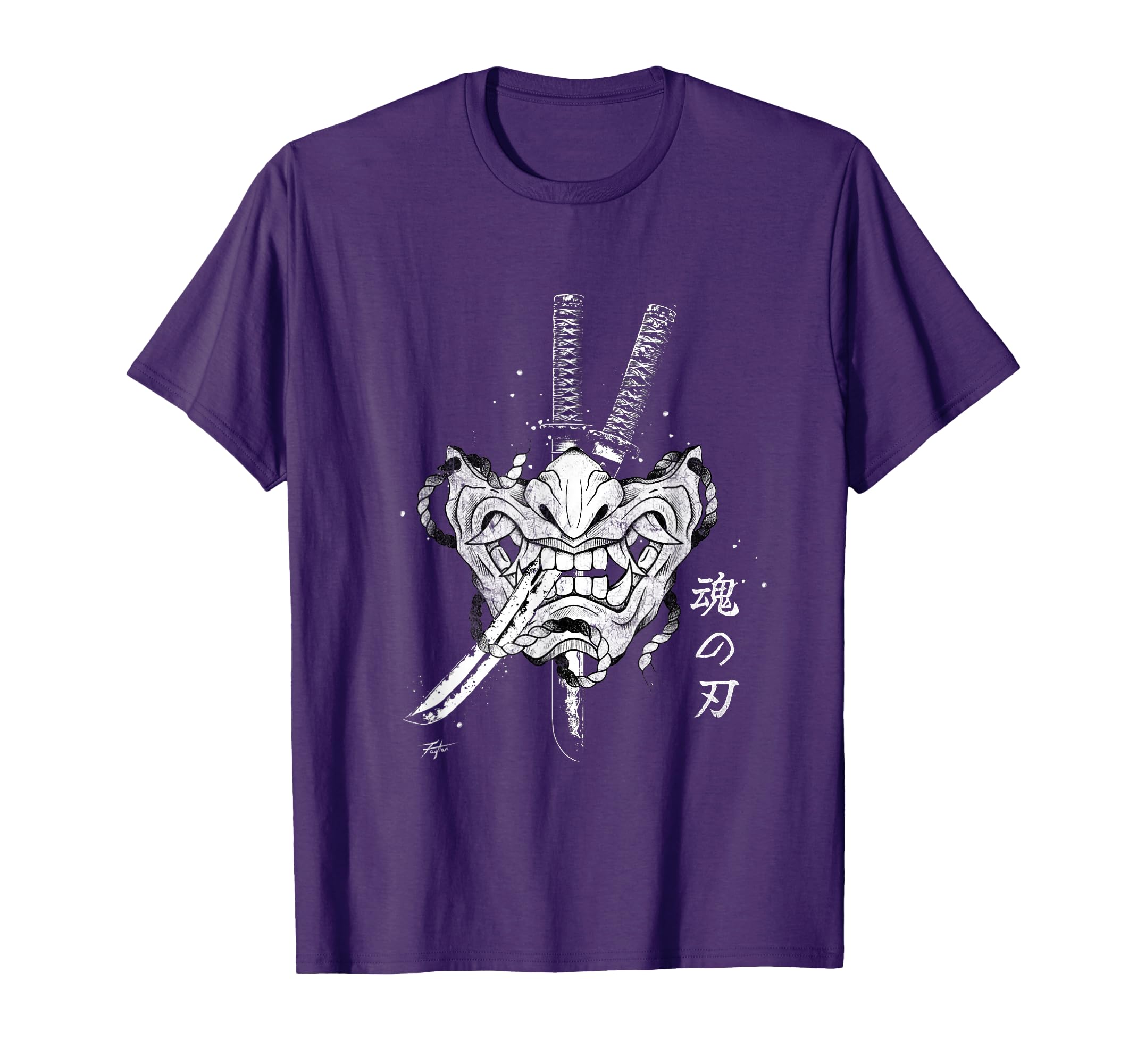 Samurai Spirit Japanese Vaporwave T-Shirt - Fun Novelty Design for Adults - T-Shirt, Sweatshirt, Hoodie