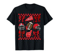 Football Coquette Bow Checked Mom Game T-Shirt - Novelty Apparel Men Women - T-Shirt, Sweatshirt, Hoodie