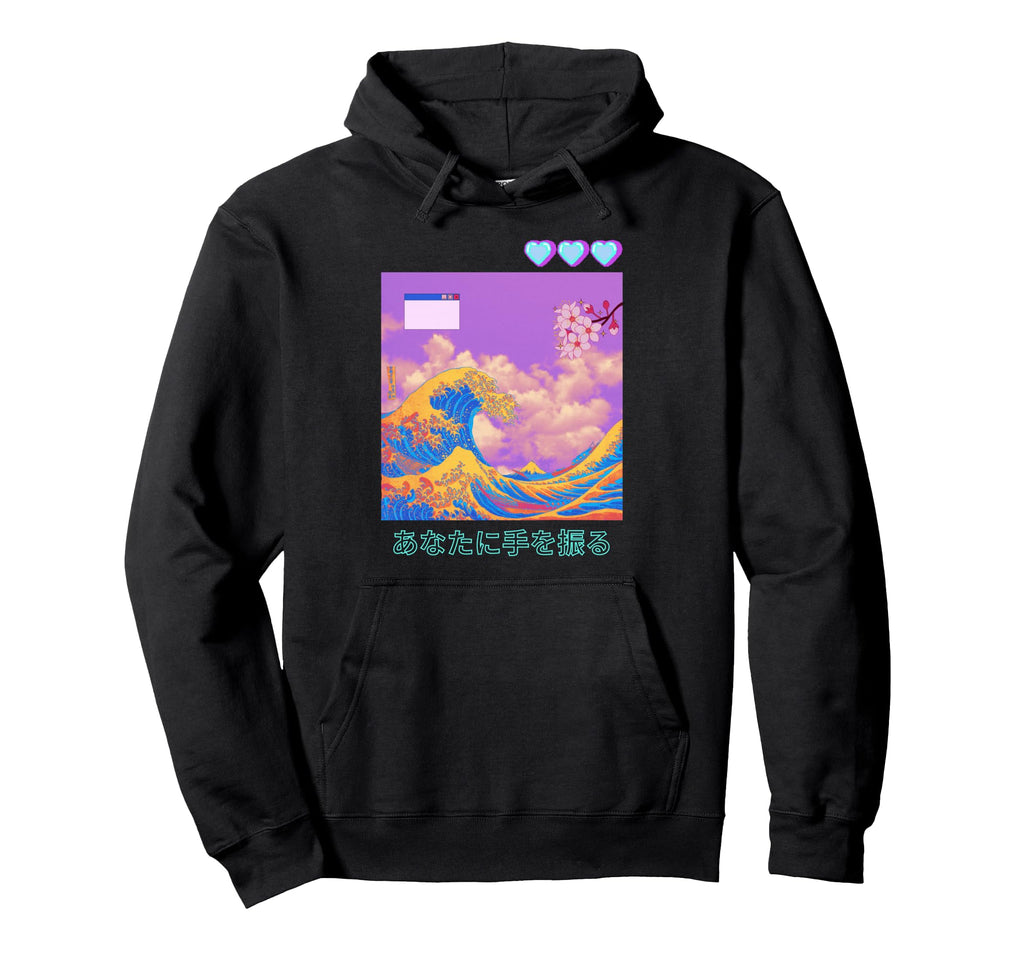 Vaporwave Aesthetic Japanese Inspired Hoodie - Streetwear Style Men Women - T-Shirt, Sweatshirt, Hoodie