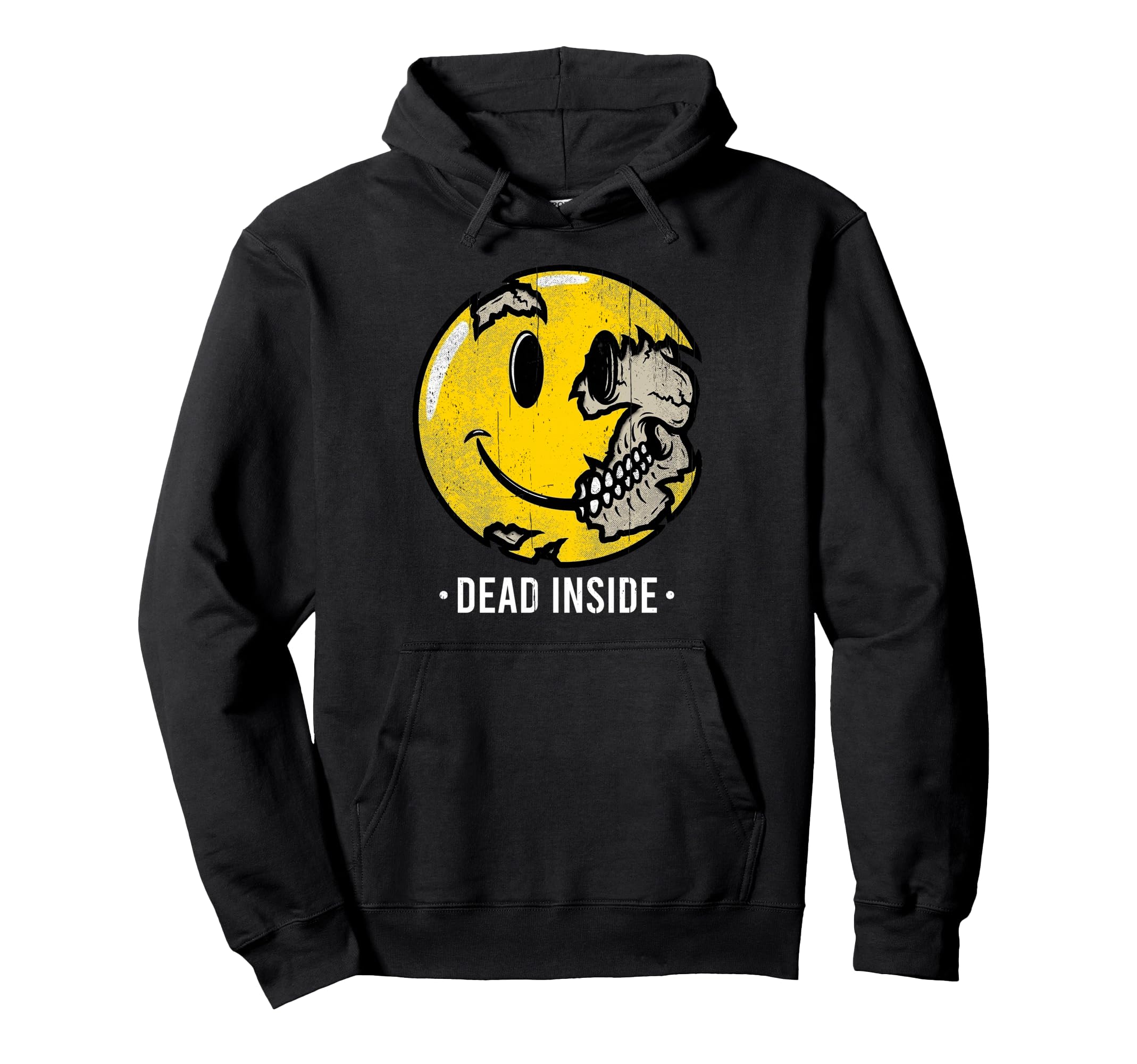 Im Dead Inside Sad Smile Face Hoodie - Aesthetic Graphic for Adults - T-Shirt, Sweatshirt, Hoodie