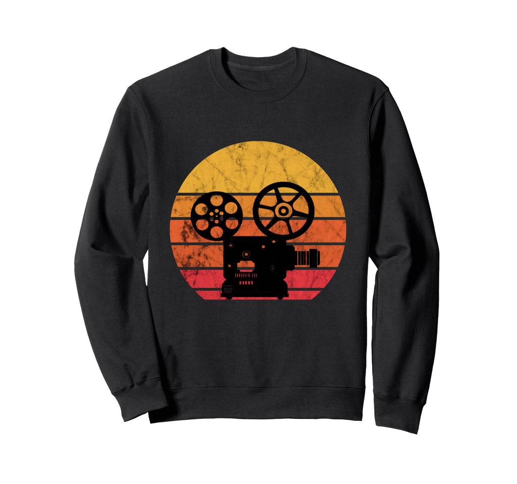 Filmmaker Camera Lover Sunset Sweatshirt - Fun Novelty Design for Adults - T-Shirt, Sweatshirt, Hoodie