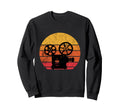 Filmmaker Camera Lover Sunset Sweatshirt - Fun Novelty Design for Adults - T-Shirt, Sweatshirt, Hoodie