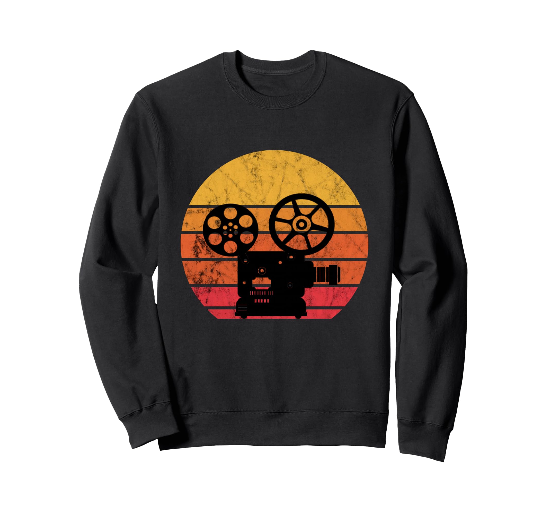 Filmmaker Camera Lover Sunset Sweatshirt - Fun Novelty Design for Adults - T-Shirt, Sweatshirt, Hoodie