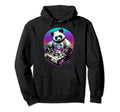 Vaporwave Aesthetic Synthie Wave Panda Wave Hoodie - Unique Graphic Unisex - T-Shirt, Sweatshirt, Hoodie