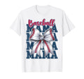 Baseball Coquette Bow Baseball Mama T-Shirt - Novelty Apparel Men Women - T-Shirt, Sweatshirt, Hoodie