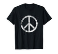 Distressed Peace Sign Peace Symbol T-Shirt - Trendy Graphic Unisex - T-Shirt, Sweatshirt, Hoodie