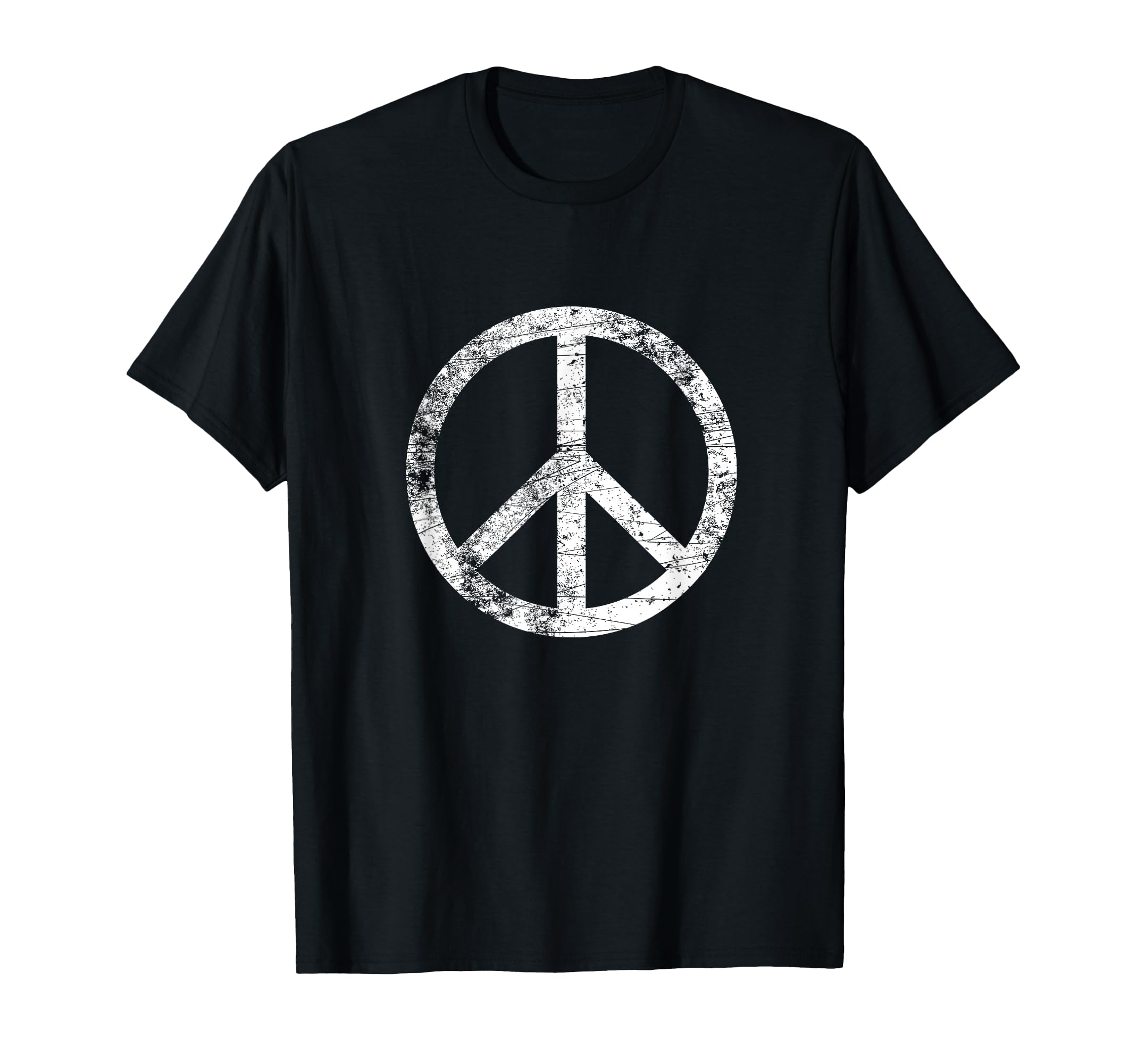 Distressed Peace Sign Peace Symbol T-Shirt - Trendy Graphic Unisex - T-Shirt, Sweatshirt, Hoodie