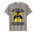 Softball Dad Like Baseball Dad But T-Shirt - Minimalist Print Men Women - T-Shirt, Sweatshirt, Hoodie