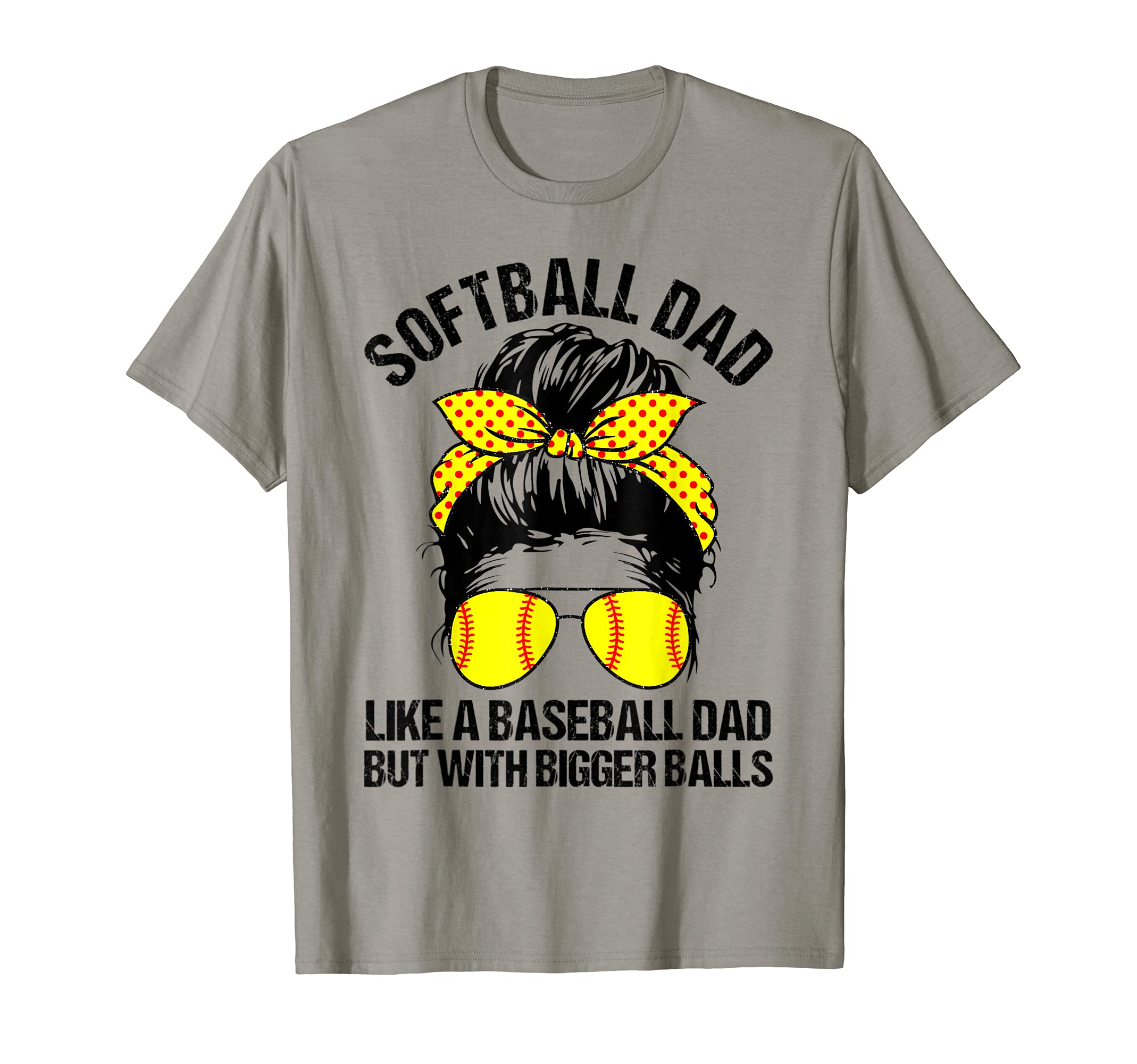 Softball Dad Like Baseball Dad But T-Shirt - Minimalist Print Men Women - T-Shirt, Sweatshirt, Hoodie