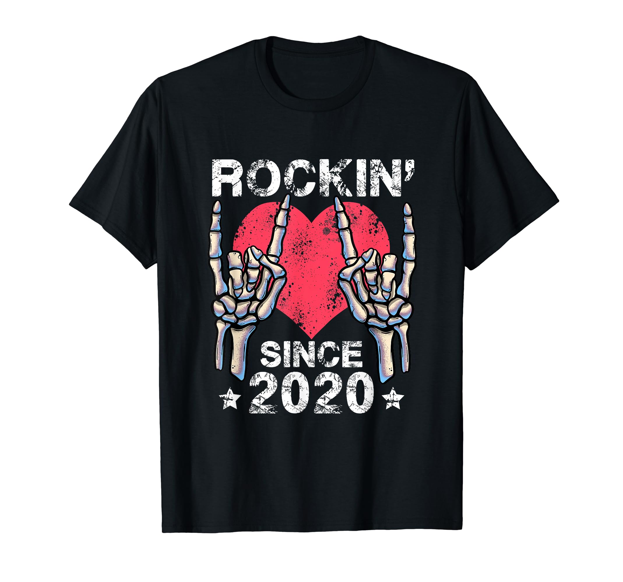 Rockin Since 2020 Rock Roll Birthday T-Shirt - Streetwear Style for Adults - T-Shirt, Sweatshirt, Hoodie