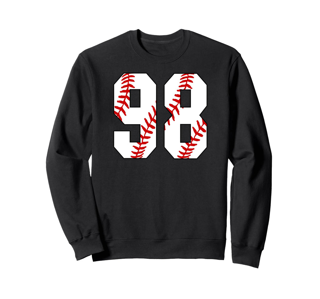 Baseball Mom 98 Jersey Baseball Sweatshirt - Graphic Print for Adults - T-Shirt, Sweatshirt, Hoodie
