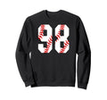Baseball Mom 98 Jersey Baseball Sweatshirt - Graphic Print for Adults - T-Shirt, Sweatshirt, Hoodie