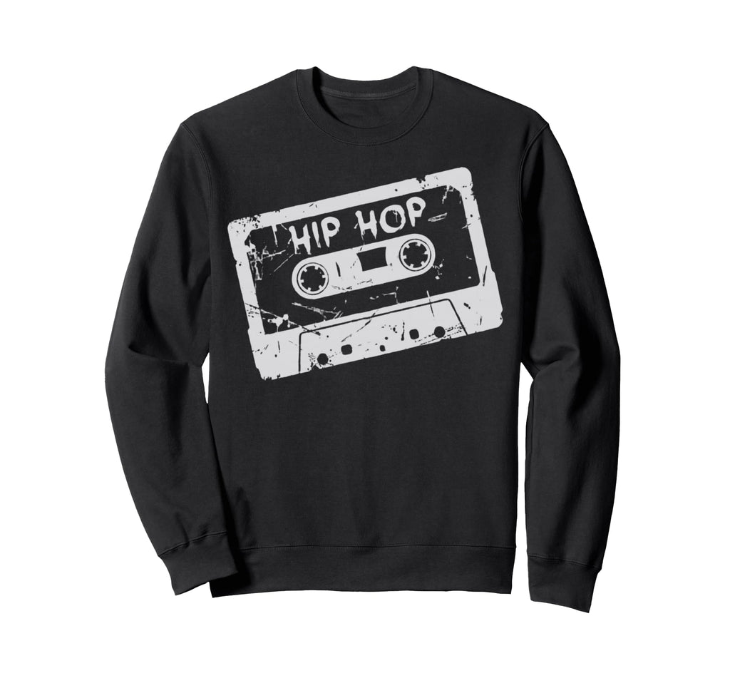 Hip Hop Cassette Tape Throwback Sweatshirt - Fun Novelty Design for Adults - T-Shirt, Sweatshirt, Hoodie