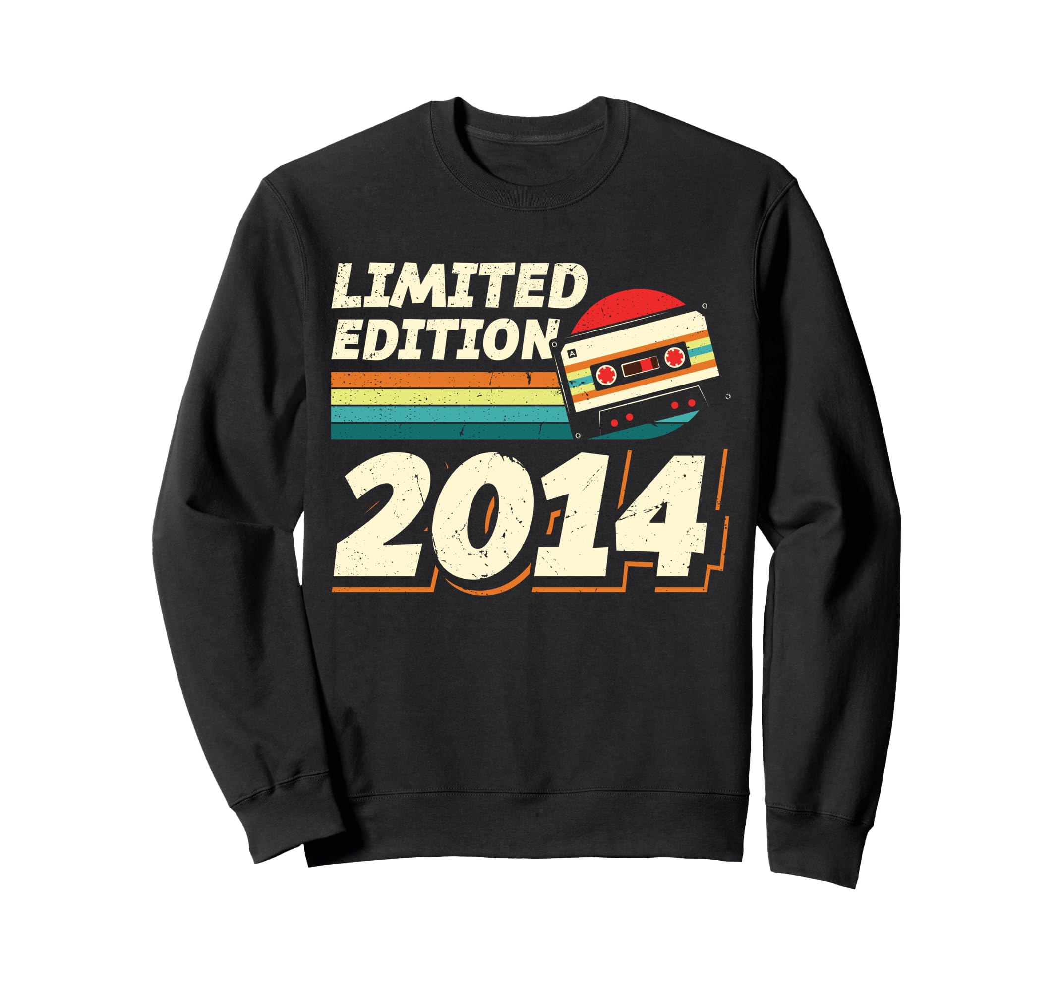 2014 Cassette Tape 10Th Birthday Sweatshirt - Novelty Apparel Unisex - T-Shirt, Sweatshirt, Hoodie