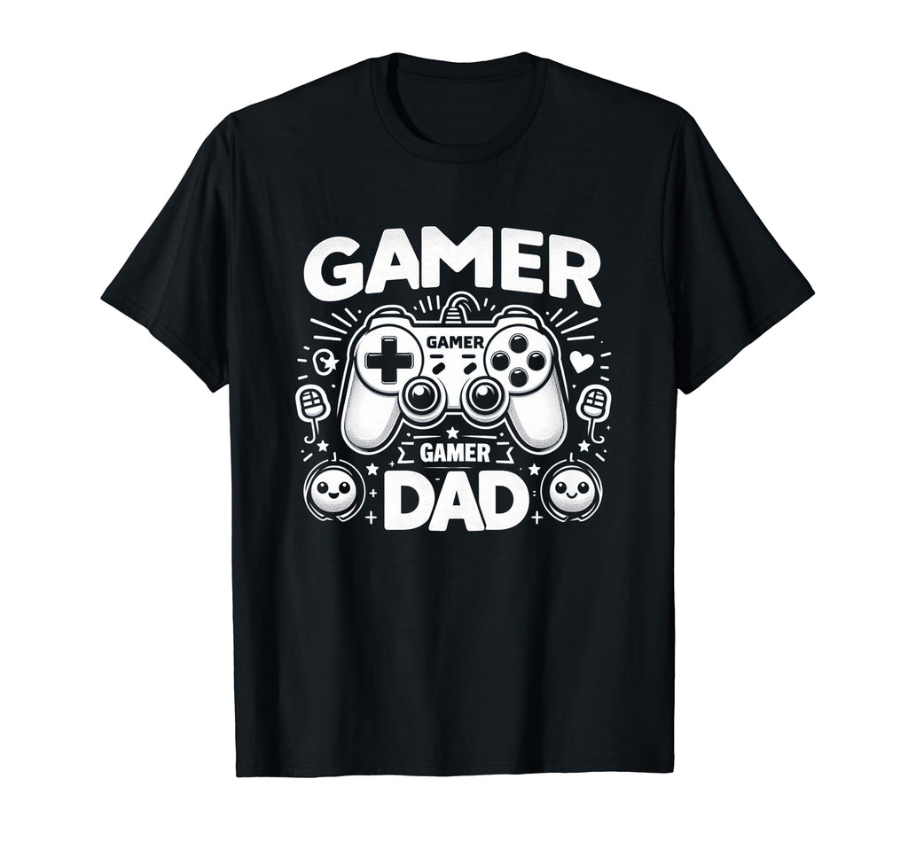 Gamer Dad Game Controller Gaming Video T-Shirt - Unique Graphic Unisex - T-Shirt, Sweatshirt, Hoodie