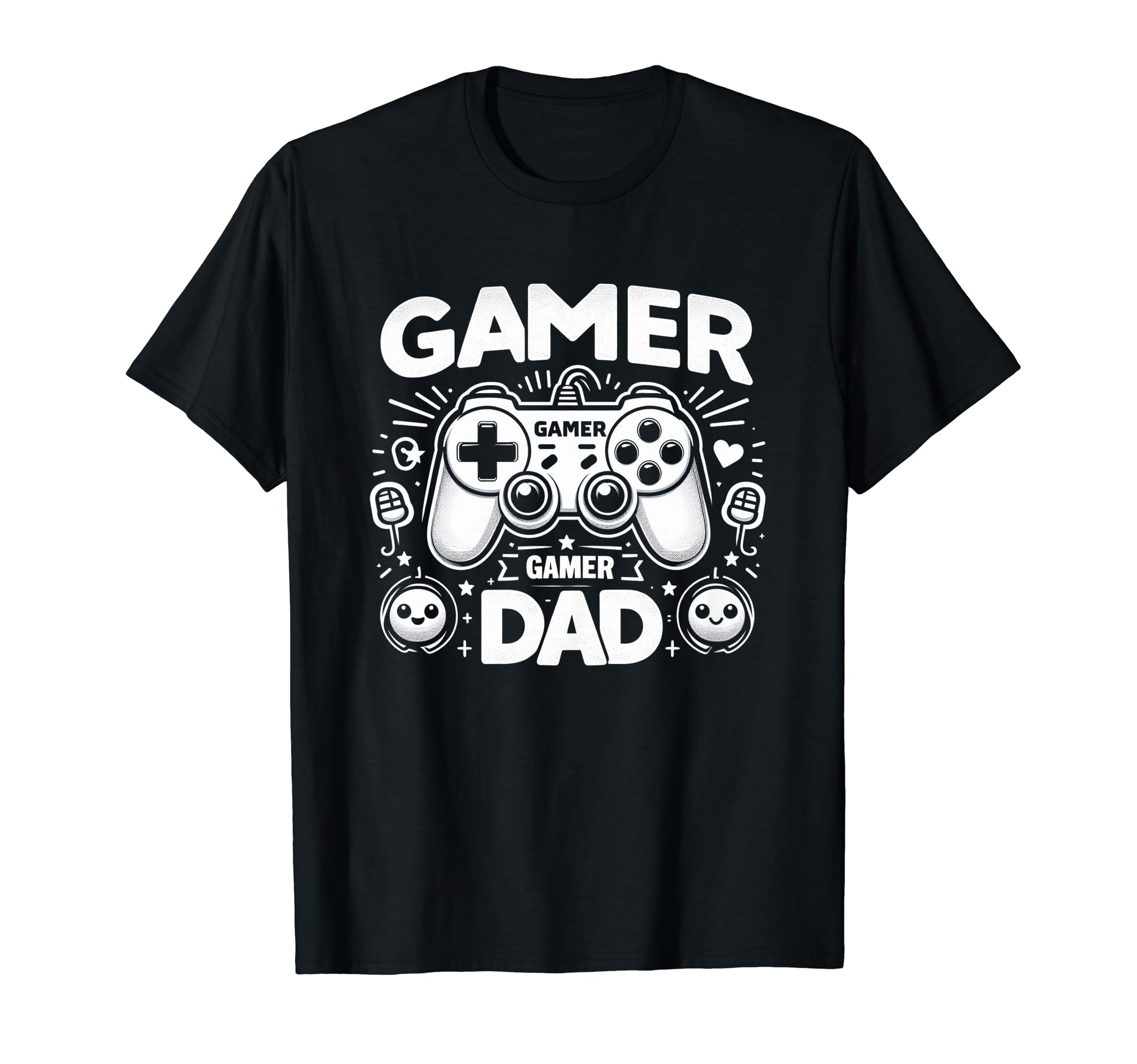 Gamer Dad Game Controller Gaming Video T-Shirt - Unique Graphic Unisex - T-Shirt, Sweatshirt, Hoodie
