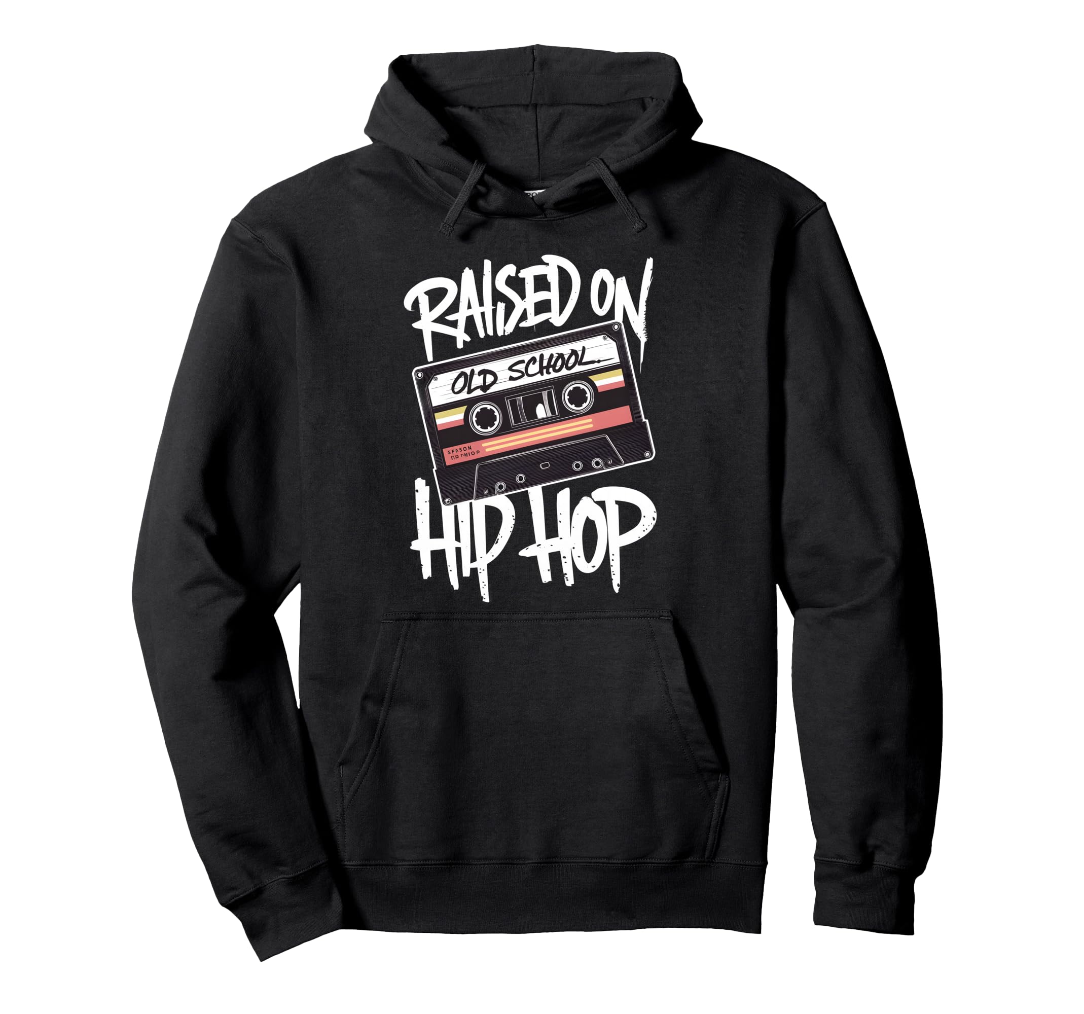 Raised Old School Hip Hop Cassette Dope Hoodie - Custom Art Print Unisex - T-Shirt, Sweatshirt, Hoodie