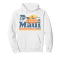 Maui Hawaii Surf Beach Surfing 70S Hoodie - Novelty Apparel Men Women - T-Shirt, Sweatshirt, Hoodie