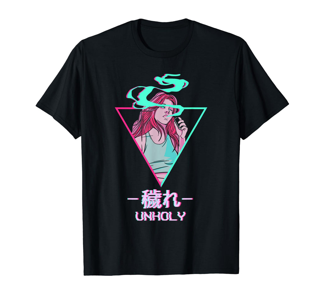 Unholy Japanese Otaku Anime Vaporwave T-Shirt - Minimalist Print Men Women - T-Shirt, Sweatshirt, Hoodie